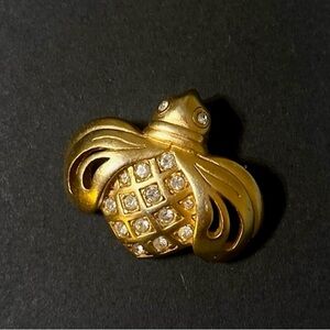 Vintage 1980's - MINT Condition - SWAROVSKI Crystal Bumble/Honey Bee Brooch/Pin